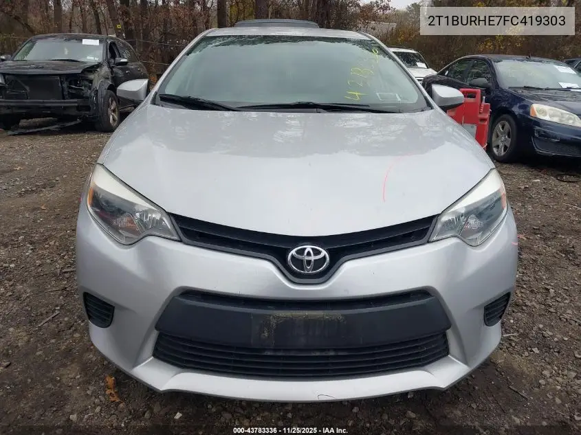 2T1BURHE7FC419303 2015 Toyota Corolla L