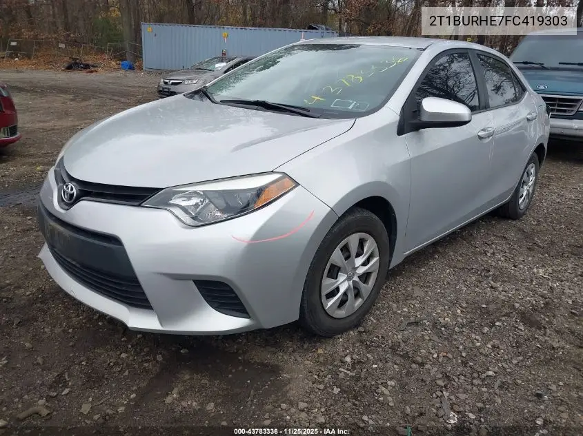 2T1BURHE7FC419303 2015 Toyota Corolla L
