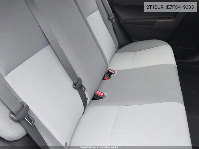 2T1BURHE7FC419303 2015 Toyota Corolla L