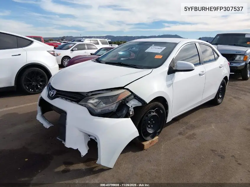 5YFBURHE9FP307537 2015 Toyota Corolla Le