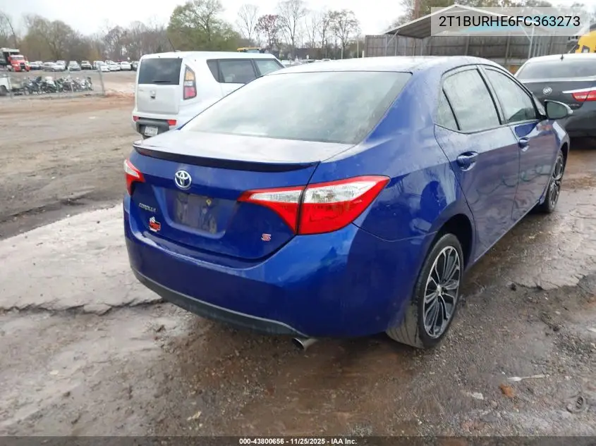 2T1BURHE6FC363273 2015 Toyota Corolla S Plus