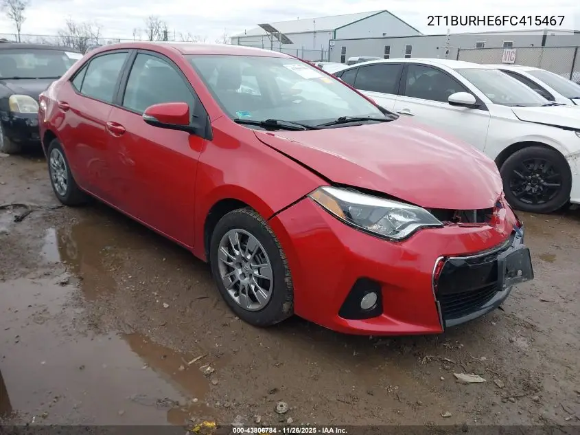 2T1BURHE6FC415467 2015 Toyota Corolla S