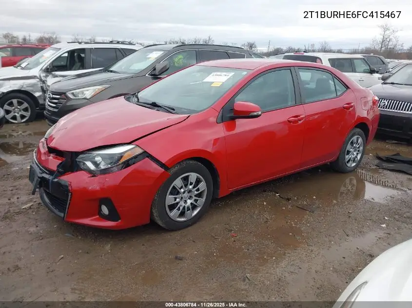 2T1BURHE6FC415467 2015 Toyota Corolla S