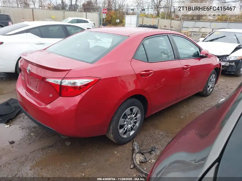 2T1BURHE6FC415467 2015 Toyota Corolla S