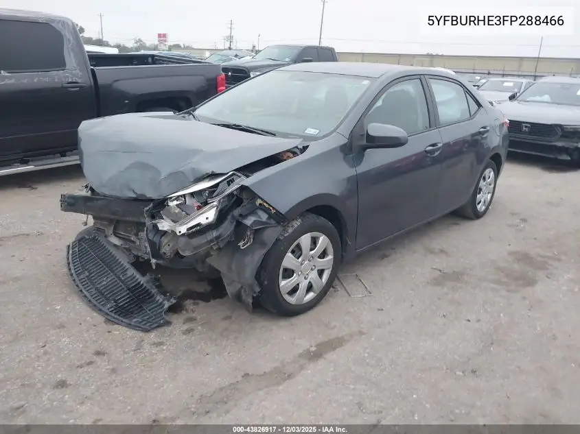 5YFBURHE3FP288466 2015 Toyota Corolla Le