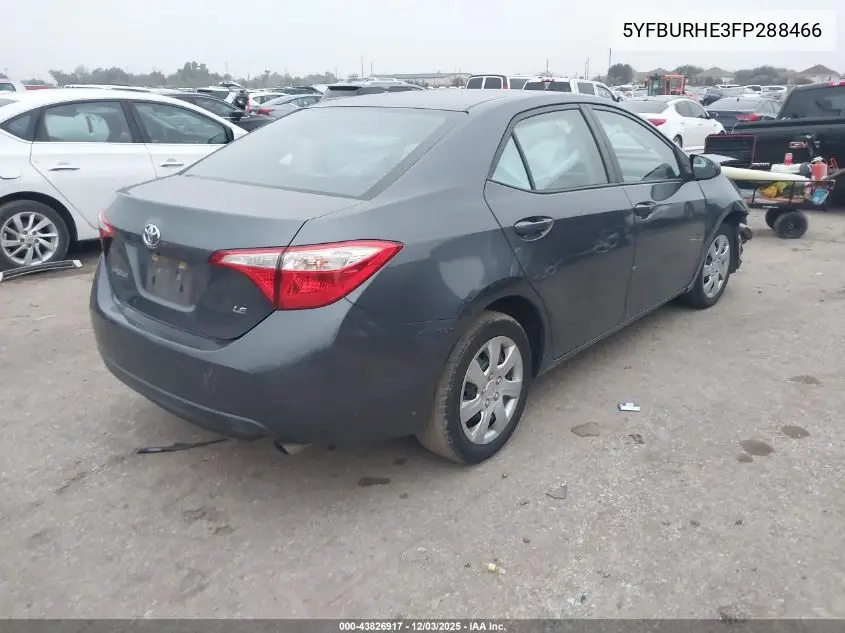 5YFBURHE3FP288466 2015 Toyota Corolla Le
