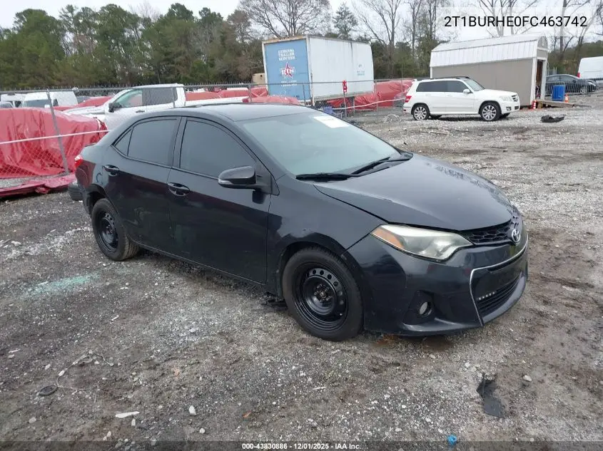 2T1BURHE0FC463742 2015 Toyota Corolla S Plus