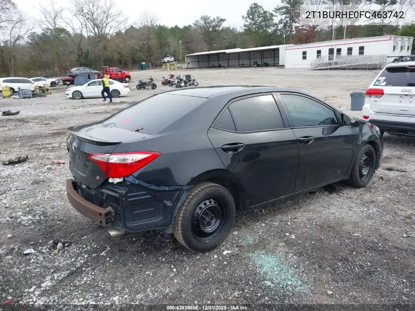 2T1BURHE0FC463742 2015 Toyota Corolla S Plus