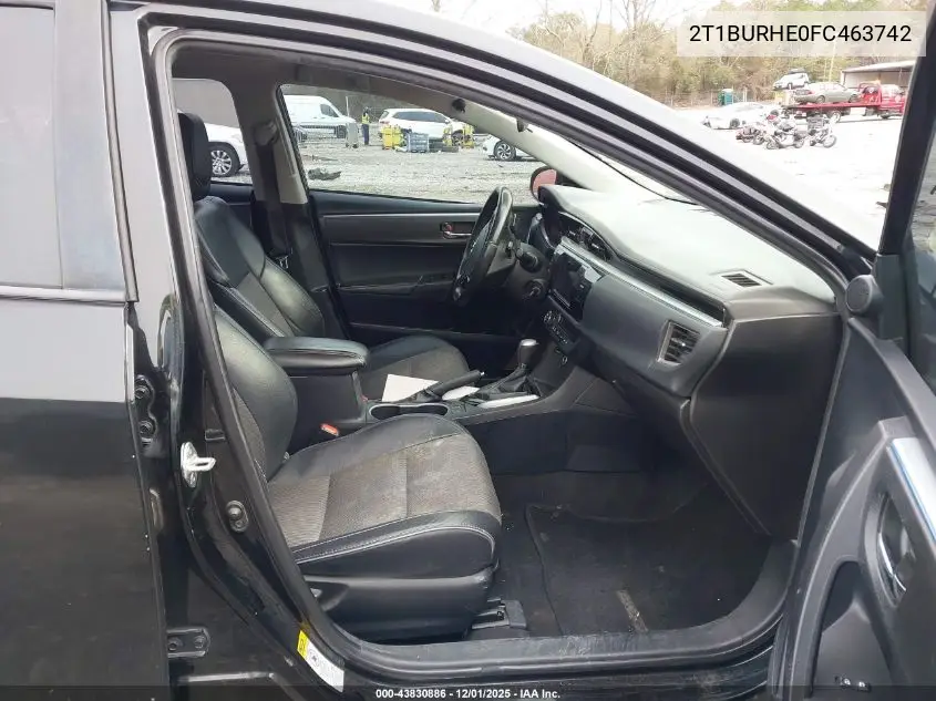 2T1BURHE0FC463742 2015 Toyota Corolla S Plus