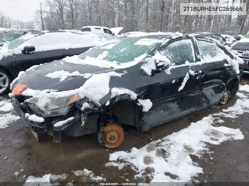 2T1BURHE6FC265666 2015 Toyota Corolla S Plus