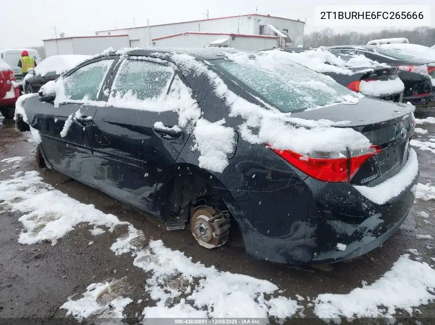 2T1BURHE6FC265666 2015 Toyota Corolla S Plus