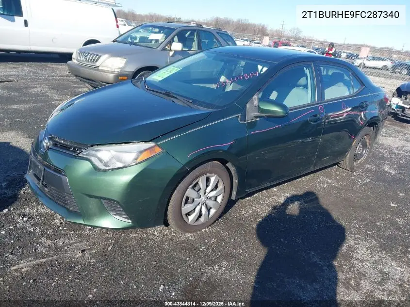2T1BURHE9FC287340 2015 Toyota Corolla Le