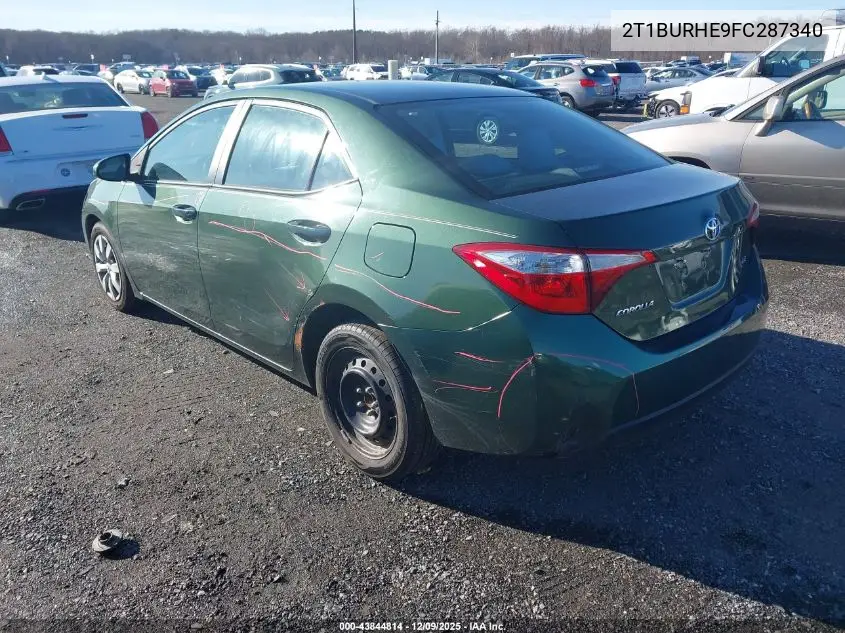2T1BURHE9FC287340 2015 Toyota Corolla Le