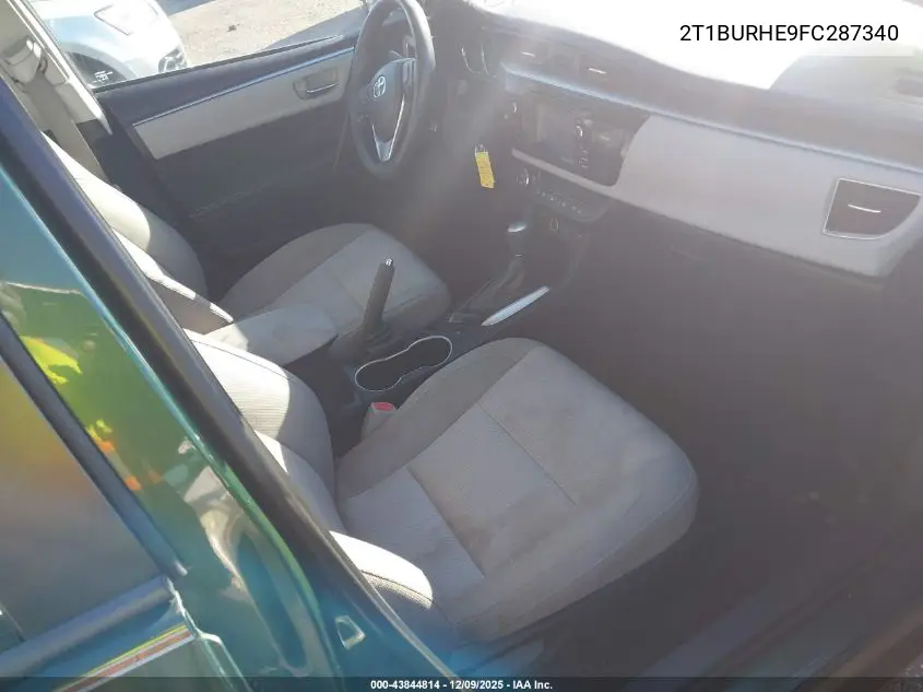 2T1BURHE9FC287340 2015 Toyota Corolla Le