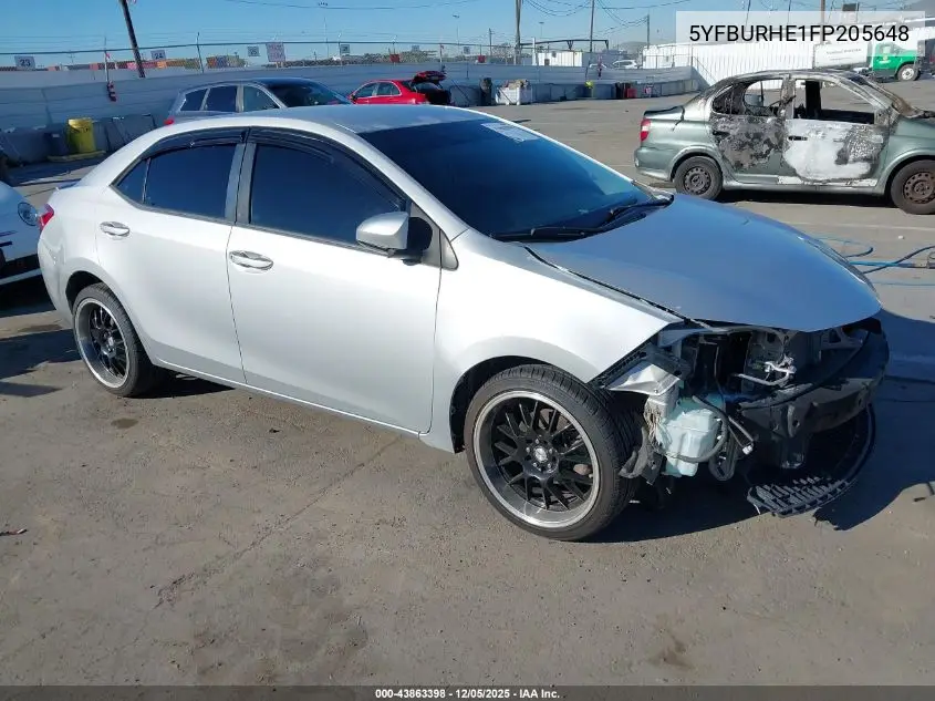 5YFBURHE1FP205648 2015 Toyota Corolla L