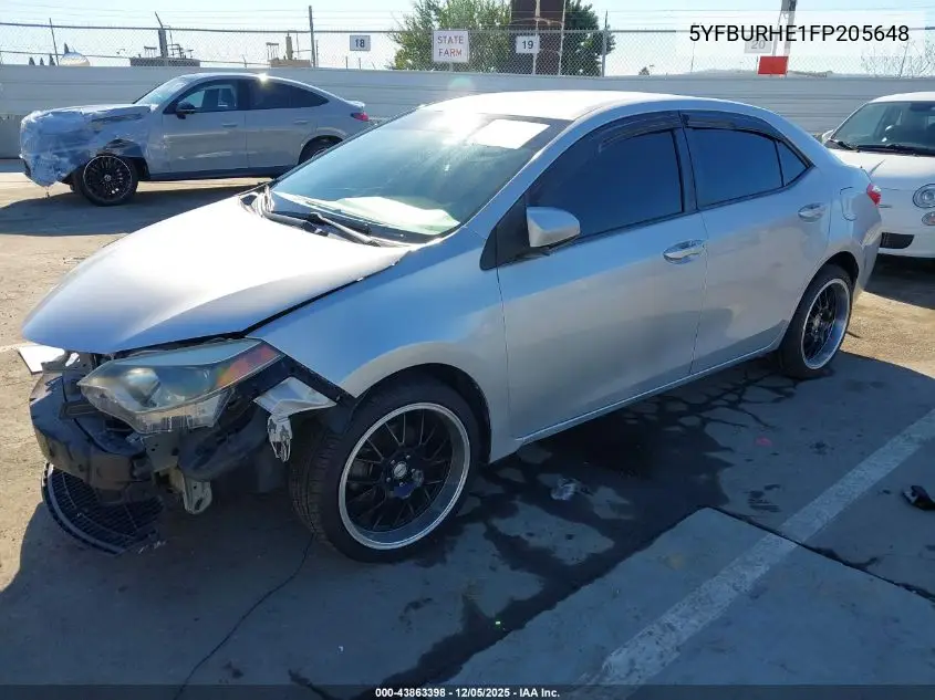 5YFBURHE1FP205648 2015 Toyota Corolla L