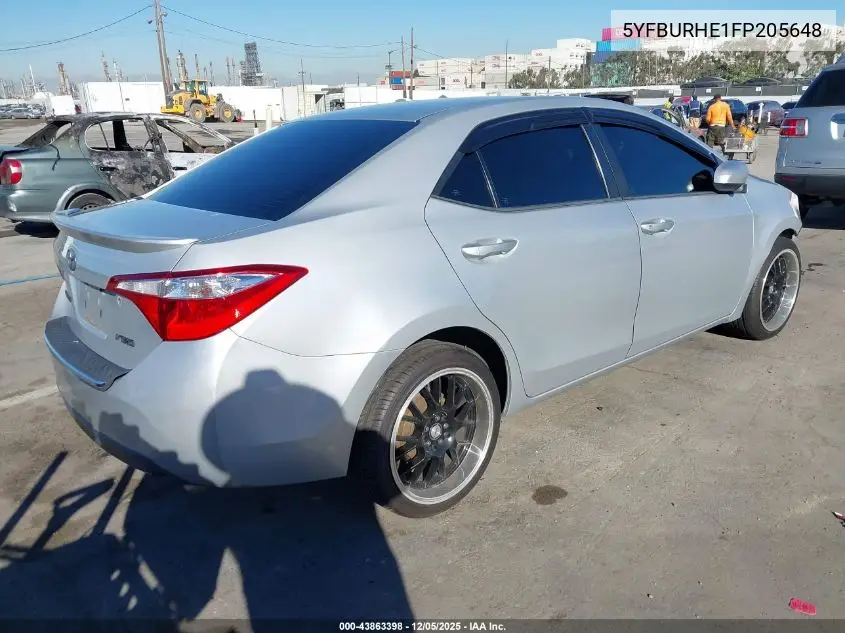 5YFBURHE1FP205648 2015 Toyota Corolla L