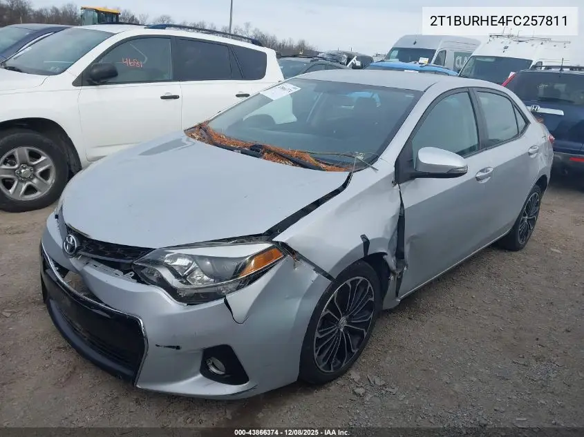2T1BURHE4FC257811 2015 Toyota Corolla S Plus