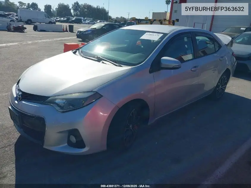 5YFBURHE8FP363632 2015 Toyota Corolla S Plus