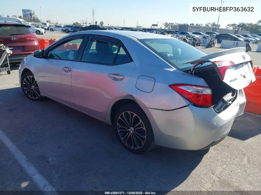 5YFBURHE8FP363632 2015 Toyota Corolla S Plus