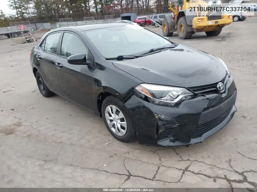 2T1BURHE7FC337104 2015 Toyota Corolla L