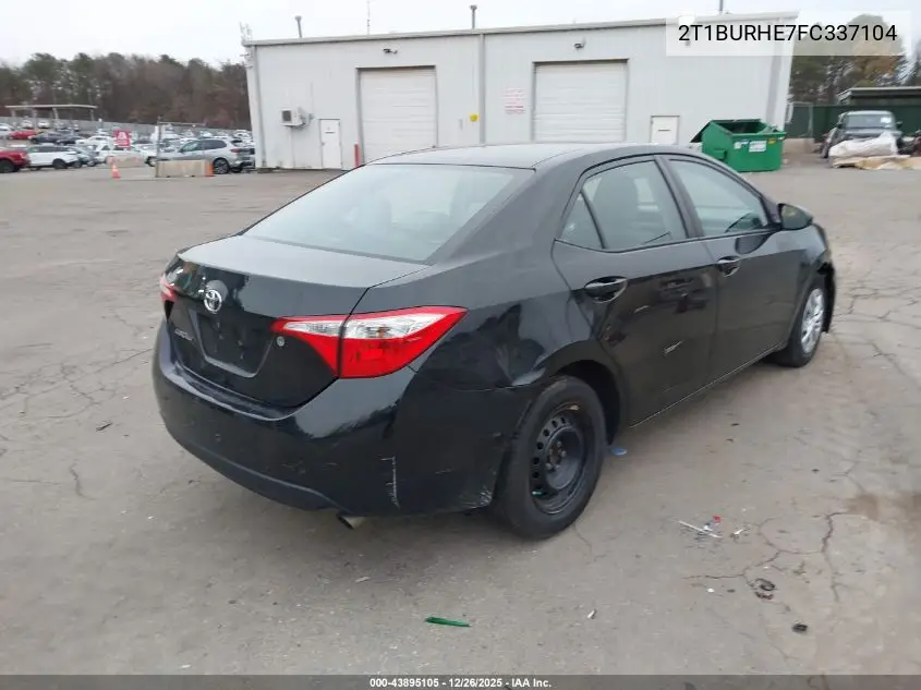 2T1BURHE7FC337104 2015 Toyota Corolla L