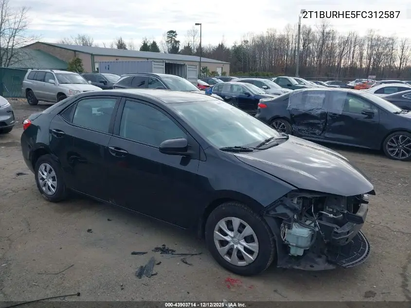2T1BURHE5FC312587 2015 Toyota Corolla L