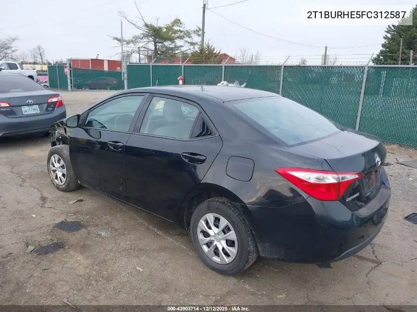 2T1BURHE5FC312587 2015 Toyota Corolla L