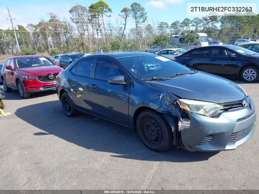 2T1BURHE2FC332263 2015 Toyota Corolla L