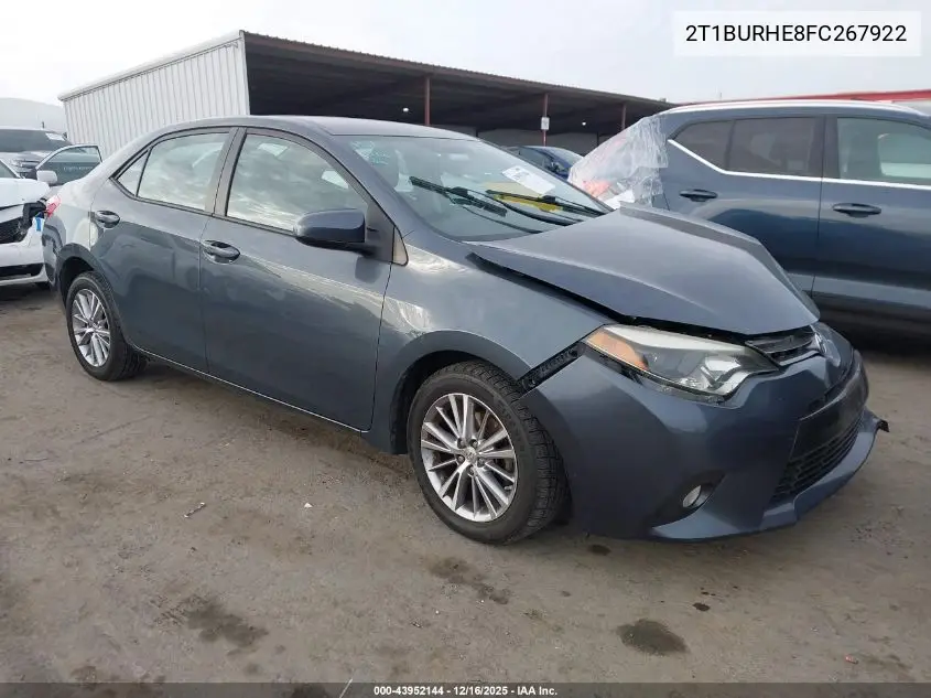 2T1BURHE8FC267922 2015 Toyota Corolla Le Plus