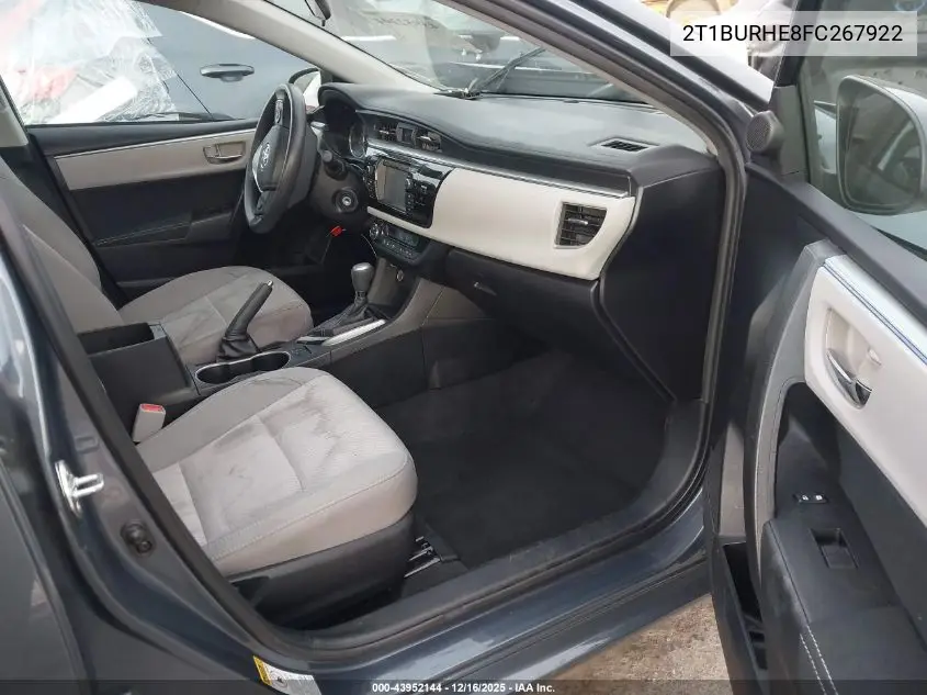 2T1BURHE8FC267922 2015 Toyota Corolla Le Plus