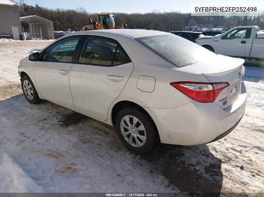 5YFBPRHE2FP252498 2015 Toyota Corolla Le Eco