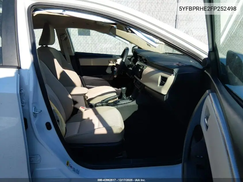 5YFBPRHE2FP252498 2015 Toyota Corolla Le Eco