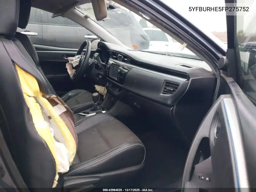 5YFBURHE5FP275752 2015 Toyota Corolla S Plus