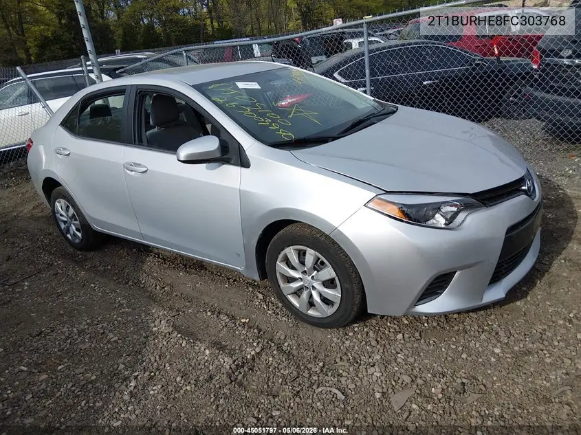 2T1BURHE8FC303768 2015 Toyota Corolla Le
