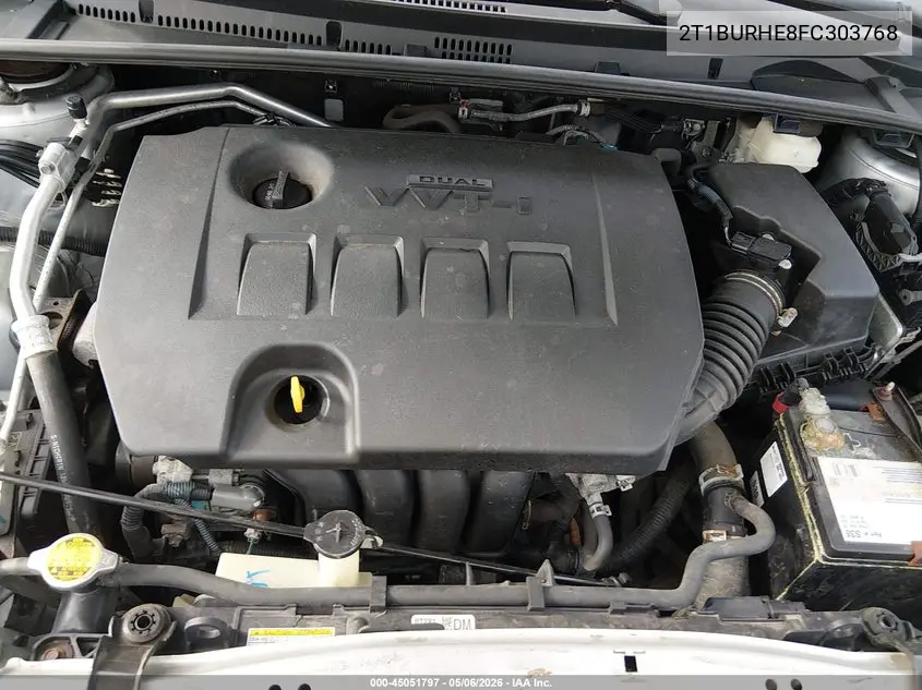 2T1BURHE8FC303768 2015 Toyota Corolla Le