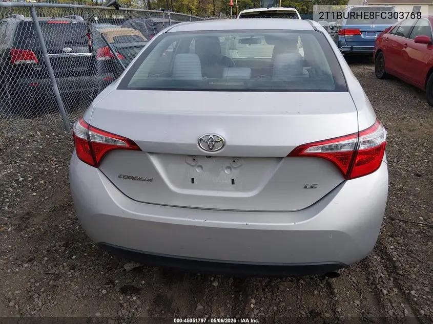 2T1BURHE8FC303768 2015 Toyota Corolla Le