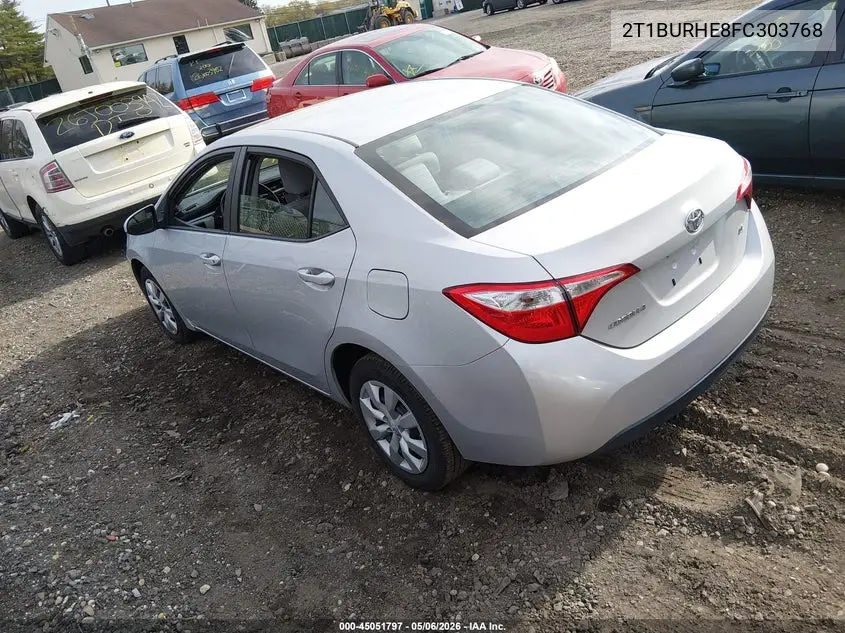 2T1BURHE8FC303768 2015 Toyota Corolla Le