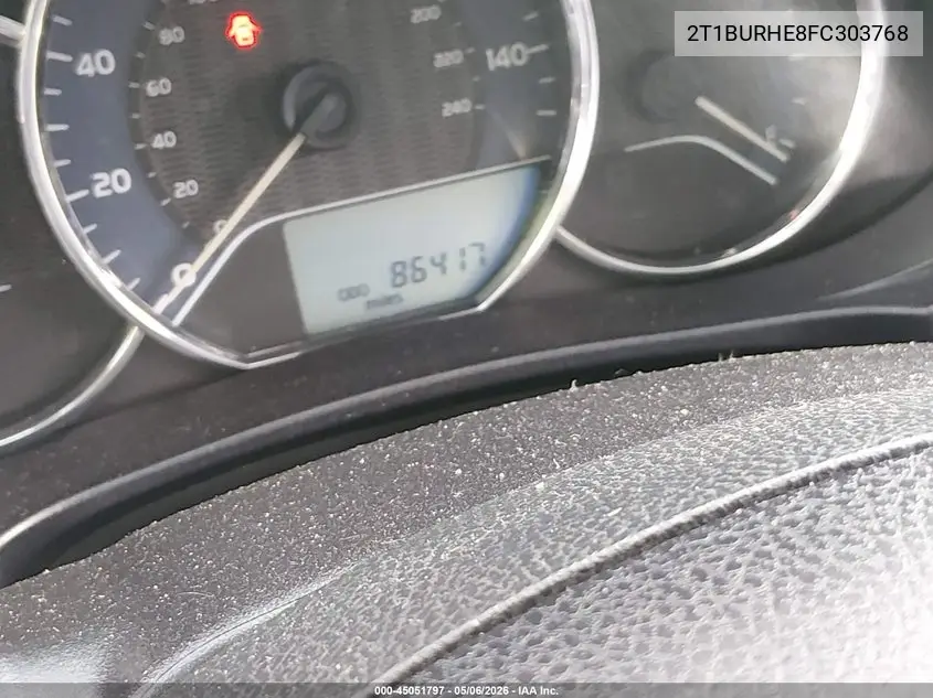 2T1BURHE8FC303768 2015 Toyota Corolla Le