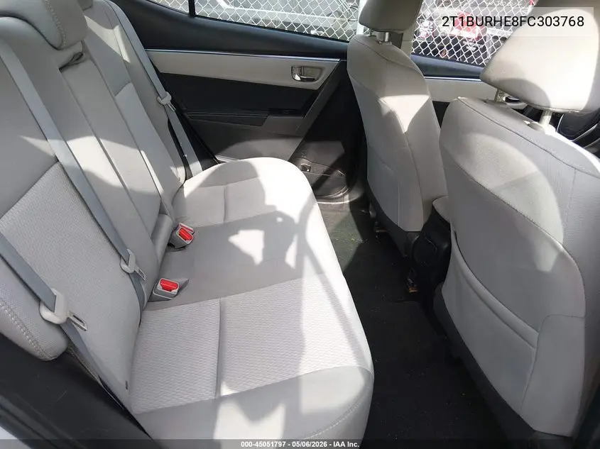 2T1BURHE8FC303768 2015 Toyota Corolla Le