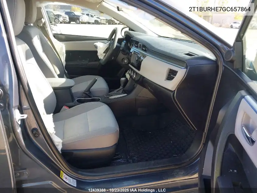 2T1BURHE7GC657864 2016 Toyota Corolla L/Le/Le Pls/Prm/S/S Pls