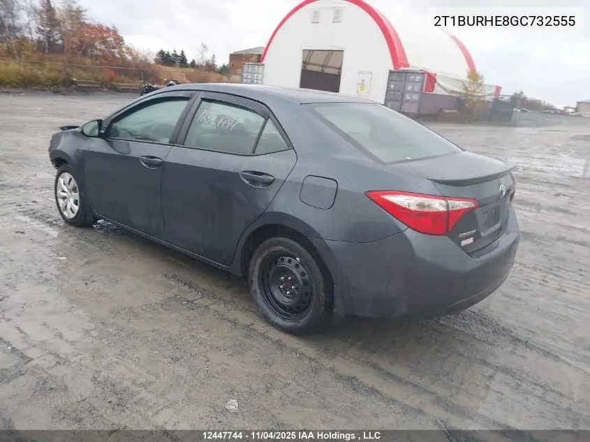2T1BURHE8GC732555 2016 Toyota Corolla S
