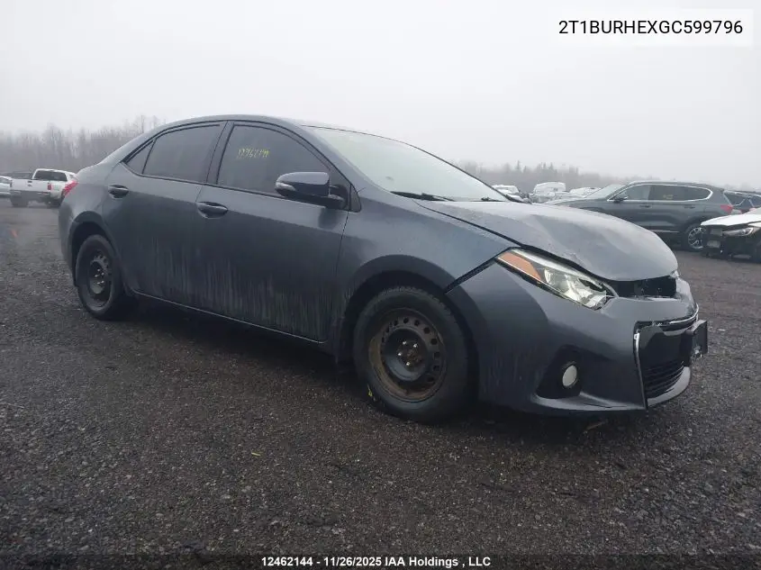 2T1BURHEXGC599796 2016 Toyota Corolla L/Le/Le Pls/Prm/S/S Pls