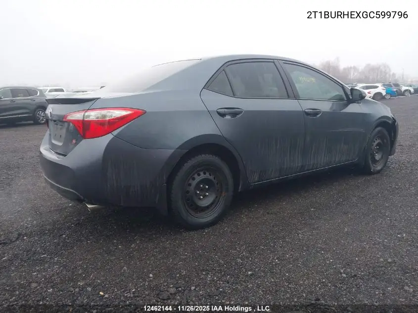 2T1BURHEXGC599796 2016 Toyota Corolla L/Le/Le Pls/Prm/S/S Pls