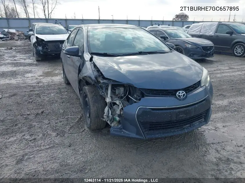 2T1BURHE7GC657895 2016 Toyota Corolla