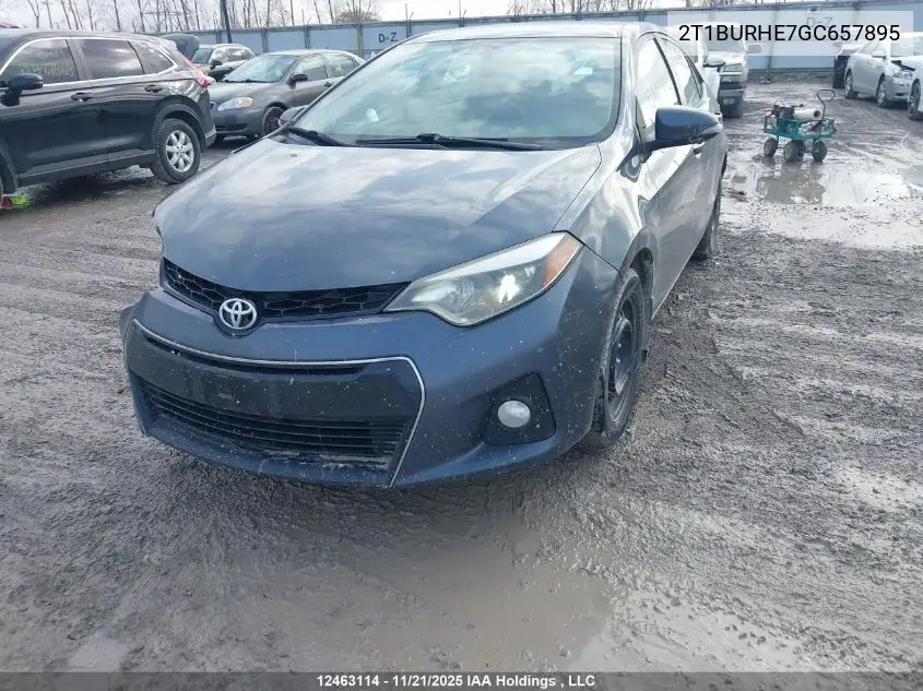 2T1BURHE7GC657895 2016 Toyota Corolla