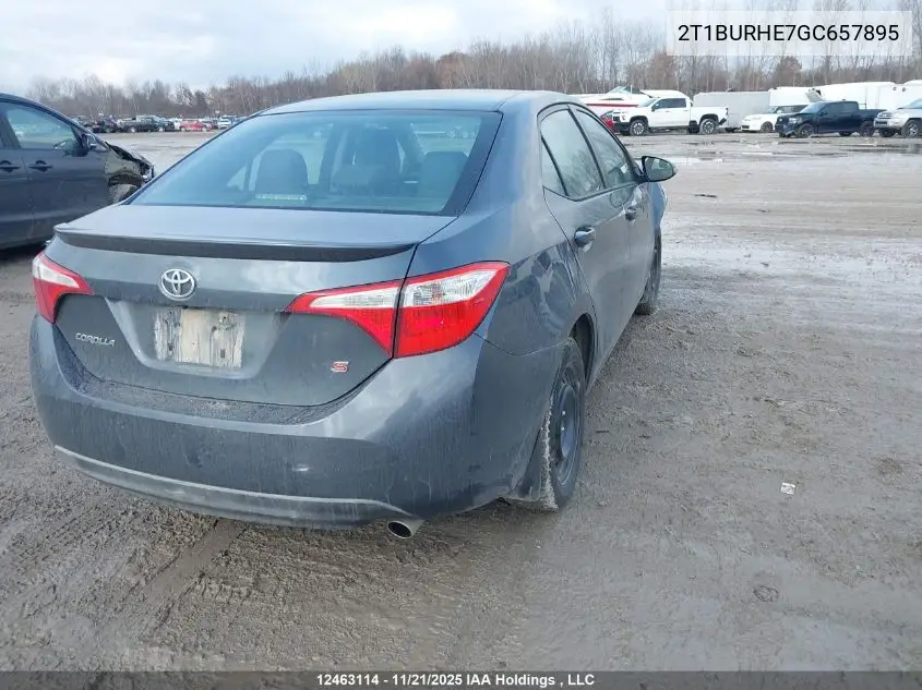 2T1BURHE7GC657895 2016 Toyota Corolla
