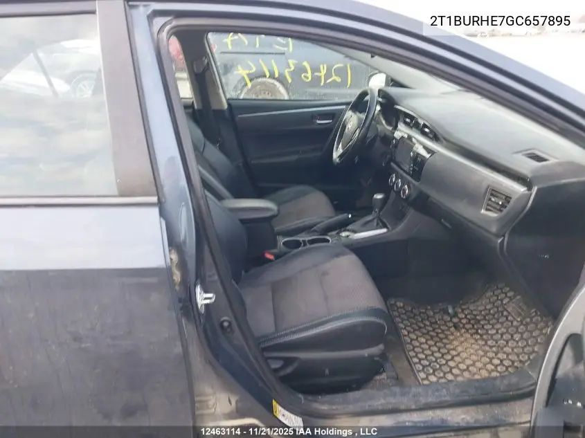 2T1BURHE7GC657895 2016 Toyota Corolla