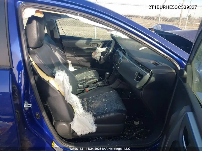 2T1BURHE5GC539327 2016 Toyota Corolla L/Le/Le Pls/Prm/S/S Pls