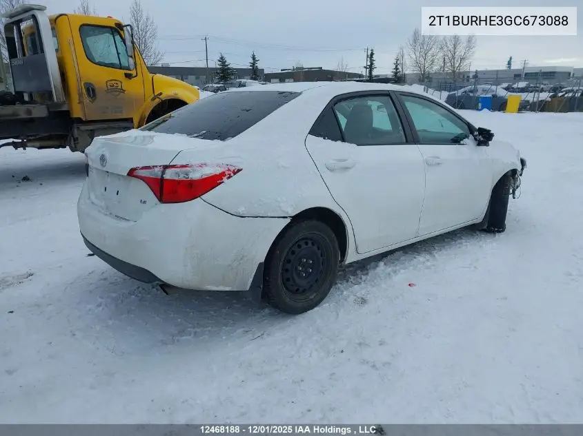 2T1BURHE3GC673088 2016 Toyota Corolla L/Le/Le Pls/Prm/S/S Pls
